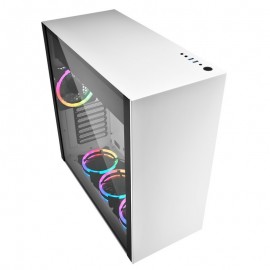 Boitier Gamer SHARKOON PURE STEEL WHITE RGB