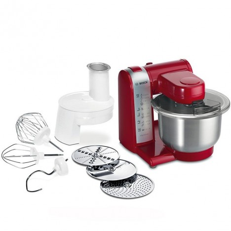 Robot pâtissier Multifonction BOSCH 600 Watt - 3,9L - Rouge (MUM48R1) Robot pâtissier Multifonction BOSCH 600 Watt - 3,9L - Rouge (MUM48R1)