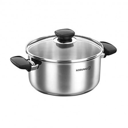 Faitout KORKMAZ kappa avec Couvercle - 18x9 cm - 2,3 L - Inox (A1684-1) 2