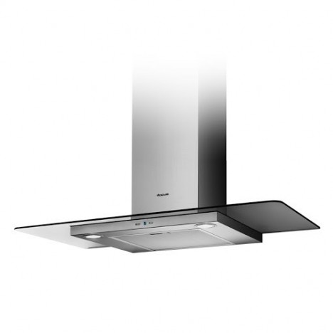 Hotte décorative Focus 90 cm + VITRE - Inox (F.916X)