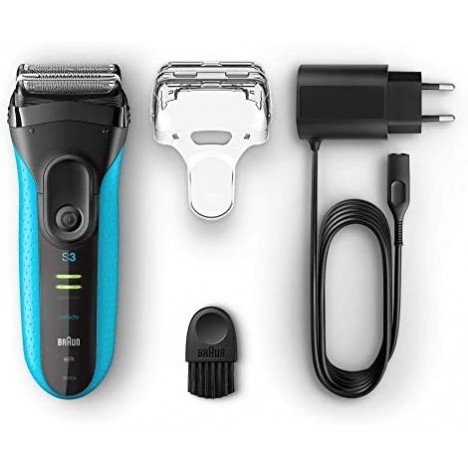 Rasoir Électrique Homme barbe Braun Series 3 3040s- Noir et Bleu (3040s )