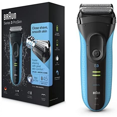Rasoir Électrique Homme barbe Braun Series 3 3040s- Noir et Bleu (3040s ) Rasoir Électrique Homme barbe Braun Series 3 3040s- Noir et Bleu (3040s )