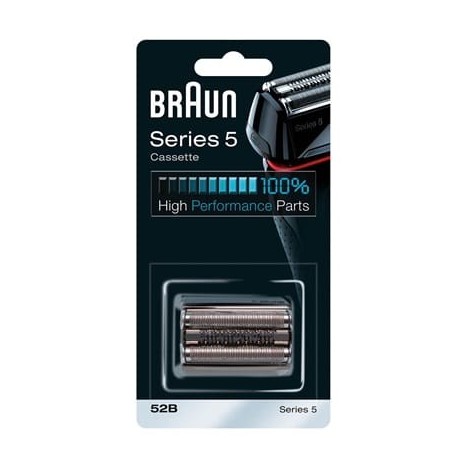 Pièce De Rechange Braun 52B Noire Pour Rasoir Compatible avec les rasoirs Series 5 (52B)