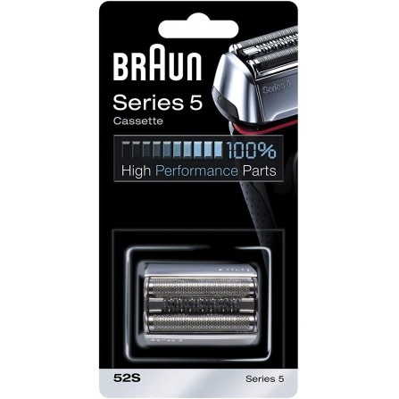 Pièce de Rechange Braun 52S Argentée pour Rasoir Compatible avec les Rasoirs Series 5 (52S)