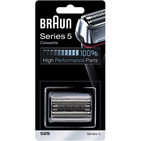 Pièce de Rechange Braun 52S Argentée pour Rasoir Compatible avec les Rasoirs Series 5 (52S)