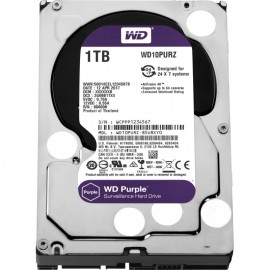 Disque Dur Interne 3.5" Pour Video Surveillance Western Digital Purple 1 To (WD10PURZ)