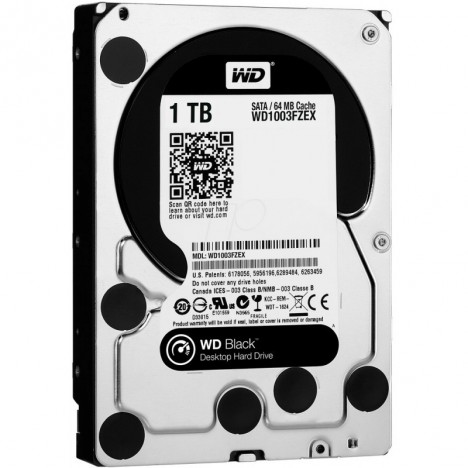 Disque Dur Interne 3.5" Western Digital Black 1 To (WD1003FZEX)