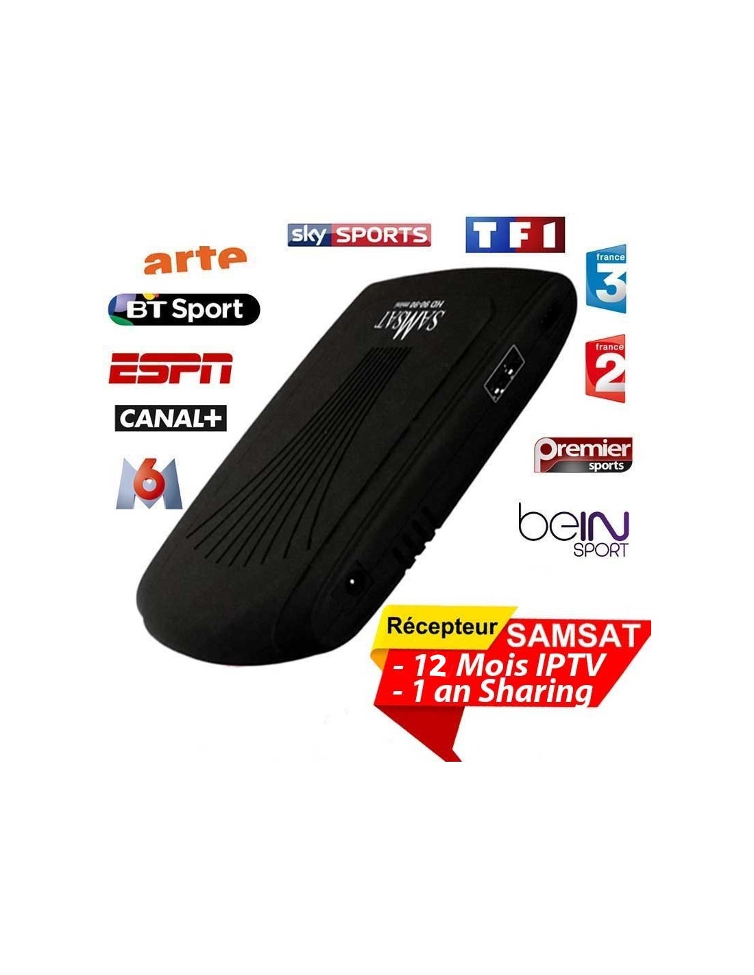 Récepteur SAMSAT 9090 FHD + 1an shairing + 1an IPTV + CLE WIFI