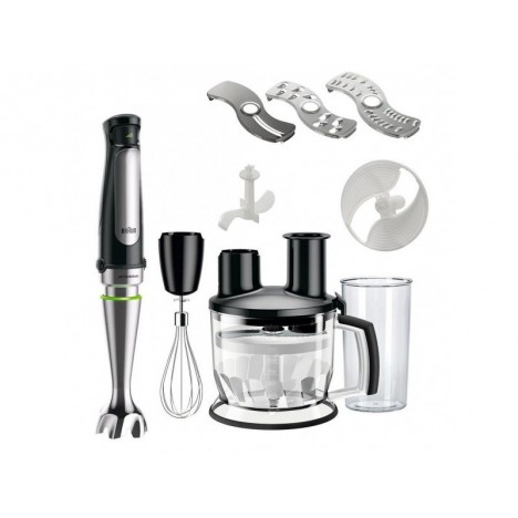 Mixeur plongeant Multiquick Serie 7 multifonctions Braun 1000 Watt - Noir (MQ7075X)