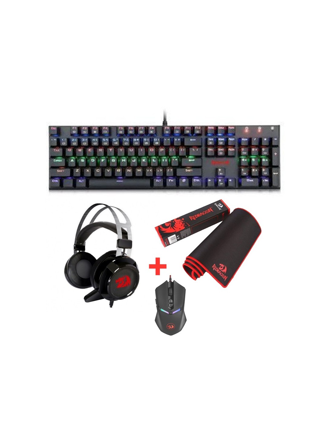 Kit Gamer Clavier-Souris-Tapis-Casque