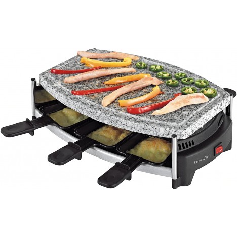 Set à Raclette - 6 Personnes DOMOCLIP 650 Watt - Noir (DOM223)