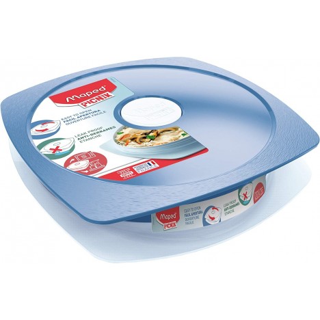 Assiette à déjeuner pour Adulte MAPED Bleu (870203)