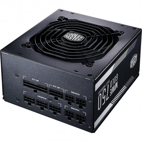 ALIMENTATION COOLERMASTER MWE FULLY MODULAIRE 750W 80+ GOLD