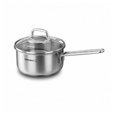 Saucepan PERLA w/Lid Korkmaz 16x8 cm / 1,6 L - Inox (A1648)