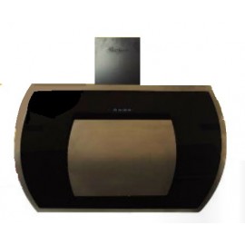 Hotte inclinée MONTBLANC 60 cm- Inox et Noir(HDI60BLX)