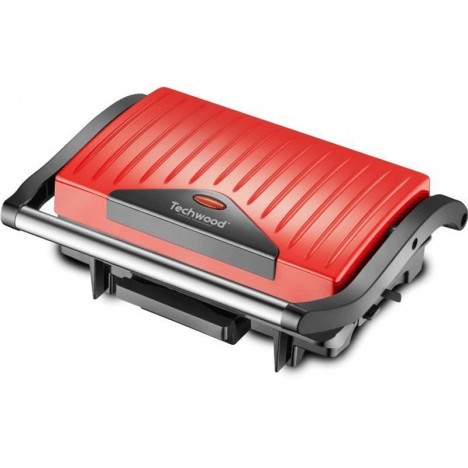 Grille Panini TECHWOOD 1500 Watt - Rouge (TGD-015)