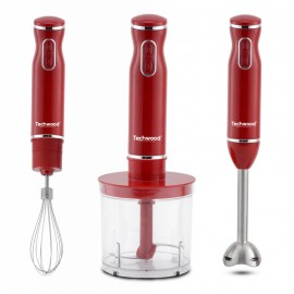 Mixeur Plongeant 3 en 1 TECHWOOD 600 Watt - Rouge (TMS-9605) Mixeur Plongeant 3 en 1 TECHWOOD 600 Watt - Rouge (TMS-9605)