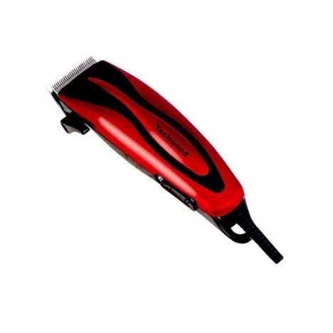 Tondeuse Cheveux et Barbe TECHWOOD 10 Watt - Rouge (TT-615 )