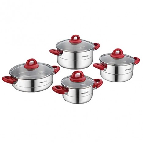 Set de 8 pièces Korkmaz Hera INDUCTION - Inox (A1087-2)