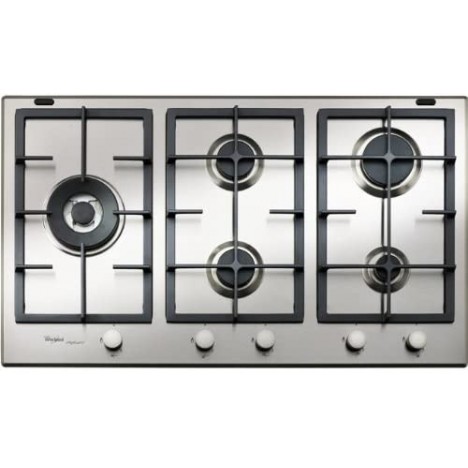 Plaque de cuisson 5 feux WHIRLPOOL 90 cm - inox ( GMA 9522/IX)