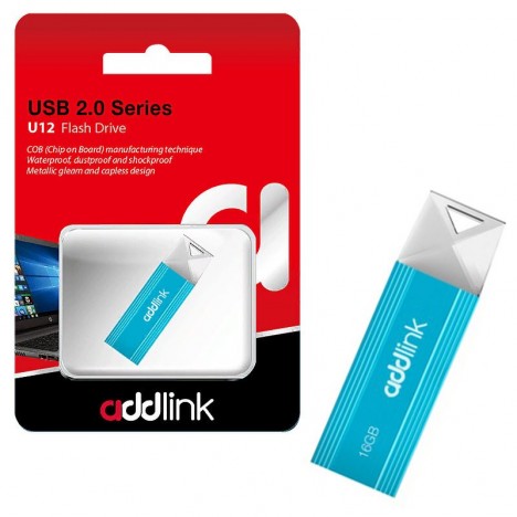 Clé USB ADDLINK U12 16 Go - Aqua (AD16GBU12A2)