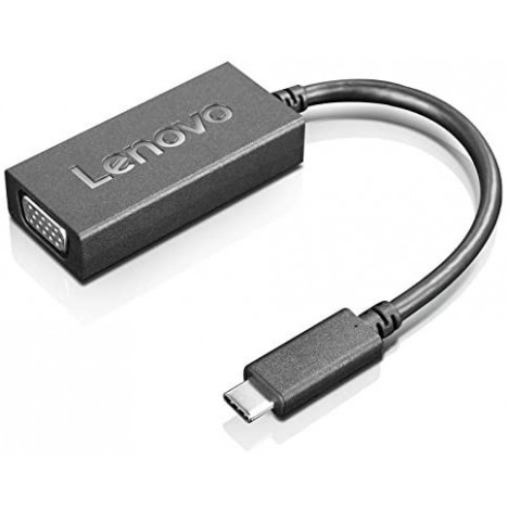 Adaptateur et connecteur Lenovo de câbles USB-C VGA - Noir (4X90M42956)