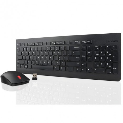 Ensemble Clavier + Souris Sans Fil LENOVO - Noir (4X30M39469)