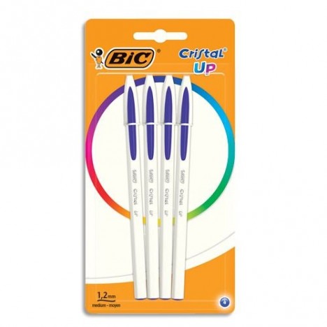 4 Stylos BIC Cristal Up - Bleu (949875)