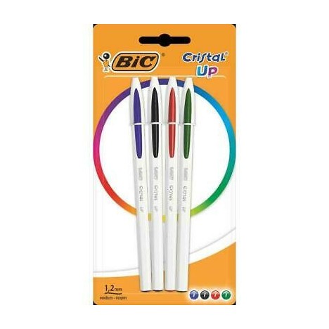 4 Stylos BIC Cristal Up Classic (949871)
