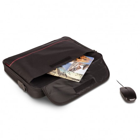 SACOCHE + SOURIS OPTIQUE NGS pour ordinateur portable de 16" - (BUREAUKIT) 2