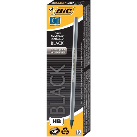 crayon BIC eCOlutions eVOLUTION black, hB-argent (896017)