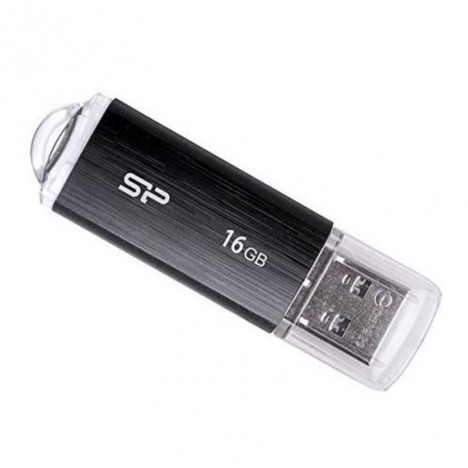 Clé USB SILICON POWER 16Go Ultima U02 USB 2.0 - Noir (SP016GBUF2U02V1K)