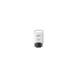Clé USB Silicon Power Mobile C10 16 Go - Blanc (SP016GBUC3C10V1W)