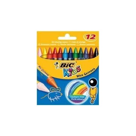paquet de 12 Crayons Cire BIC Kids (927830)