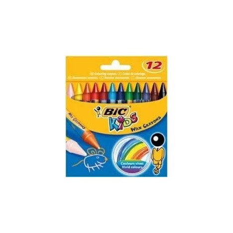 paquet de 12 Crayons Cire BIC Kids (927830)