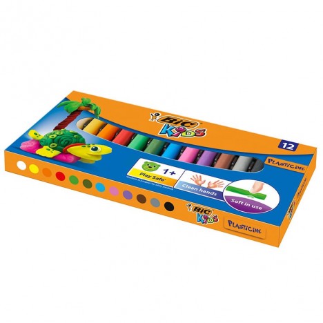 Box De 12 Pâte à modeler Plastelina BIC Kids (947713)