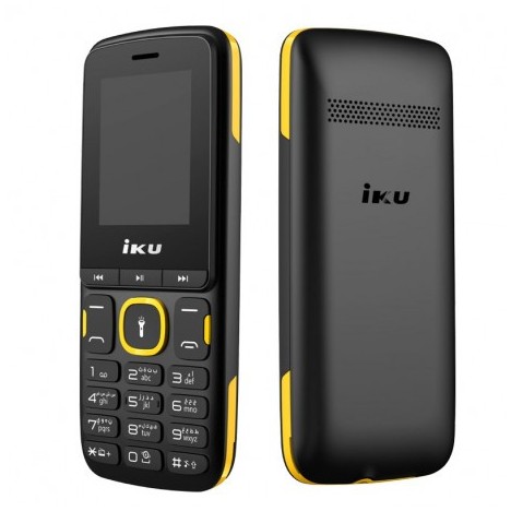 Téléphone Portable IKU F104 Double Sim - Noir & Jaune(IKU-F104-YELLOW)