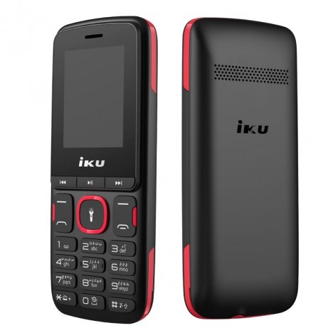 Téléphone Portable IKU F104 Double Sim - Noir & Rouge ( IKU-F104-RED)