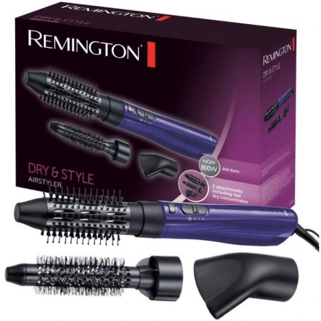 Brosse Soufflante Chauffante Remington - Noir ( AS800) Brosse Soufflante Chauffante Remington - Noir ( AS800)