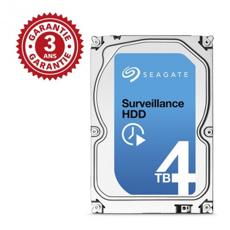 Disque Dur Interne 3.5" Seagate Surveillance HDD 4 To (+Rescue)