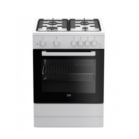 Cuisinière Beko 4 Feux 60 cm - Blanc (FSGT62110GW) image 0