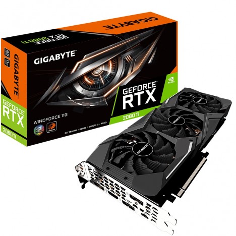 Cartes graphiques Gigabyte GeForce RTX ™ 2080 Ti WINDFORCE 11G -(GV-N208TWF3-11GC)