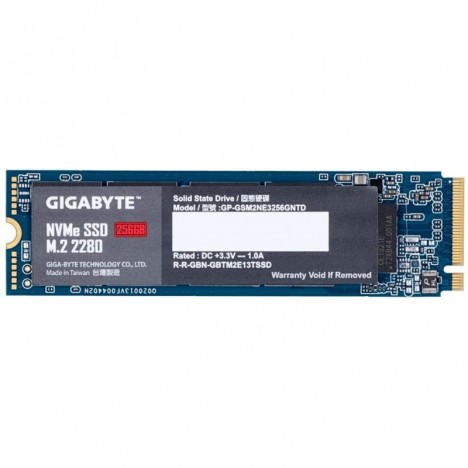 Disque Dur Interne Gigabyte NVMe SSD M.2 / 256 Go Disque Dur Interne Gigabyte NVMe SSD M.2 / 256 Go