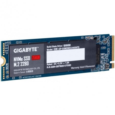 Disque Dur Interne Gigabyte NVMe SSD M.2 / 256 Go Disque Dur Interne Gigabyte NVMe SSD M.2 / 256 Go