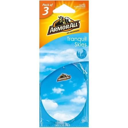 Lot de 3 Carte Air Freshener-Tranquil Skies Bleu (GAA18515ML1)