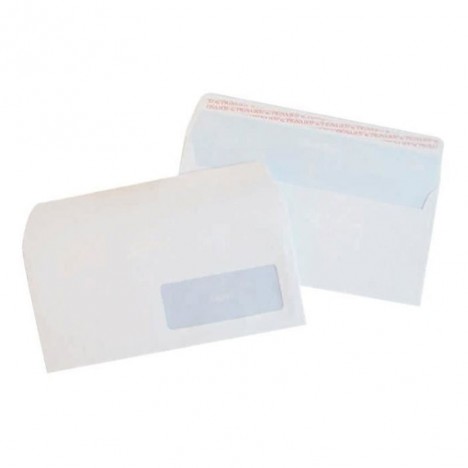 Enveloppes blanc PIGNA 110 x 220 mm Fenêtre Strip 80Gr (PQ/500)