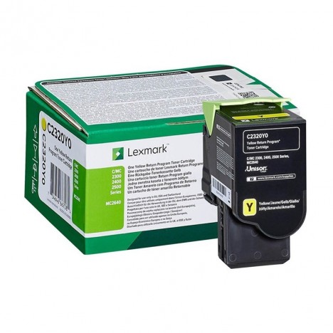 Toner Lexmark Original Pour Imprimante C2325,C2425 (1000 Pages)/ Yellow