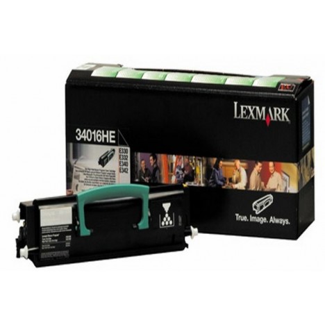 Toner Original Lexmark E33X, E34X Noir (6K) - 34016HE Toner Original Lexmark E33X, E34X Noir (6K) - 34016HE