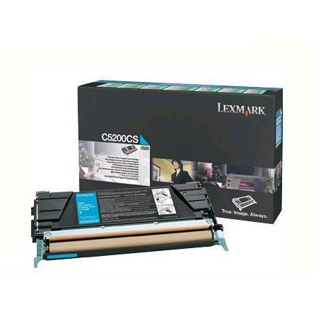 Toner Original Lexmark C520, C530 Cyan (1.5K) - C5200CS