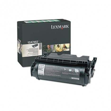 Toner ORIGINAL Lexmark pour IMP T630, T632, T634 (21000 Pages) - Noir (12A7462)